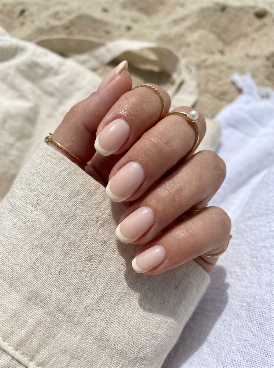 Beach French Nails als Nägel Inspiration Urlaub Inspiration 2026